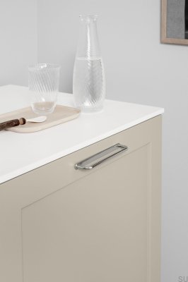 D-Lite 160 metallförnicklat långsträckt möbelhandtag