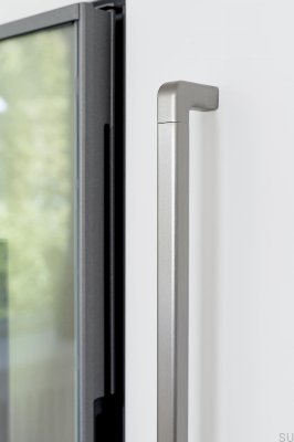 Mango 544 Aluminium Silver avlångt möbelhandtag