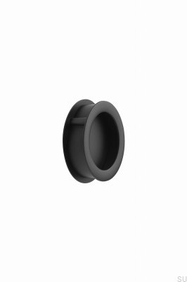 Infällt möbelhandtag Tub Round 52,5, Metall, Mattsvart
