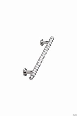 Villa 128 Metall avlångt möbelhandtag Silver Nickelpläterad