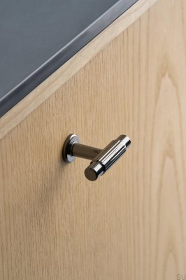 T-Bar Villa T 50 Möbelknopp Metall Svart Nickelpläterad