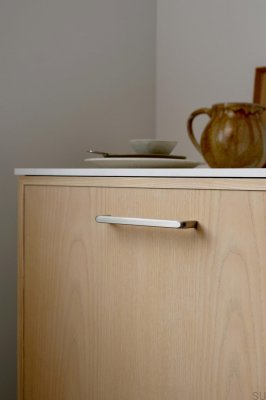 Unify 160 metall silver långsträckt möbelhandtag
