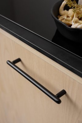 Tocco 160 avlångt möbelhandtag, metall, mattsvart