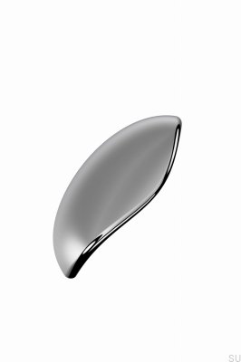Luna 64 Metall avlångt möbelhandtag Silver Nickelpläterad
