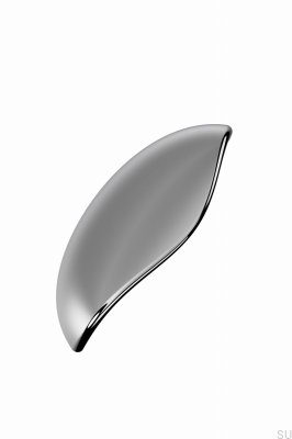 Luna 96 Metall avlångt möbelhandtag Silver Nickelpläterad