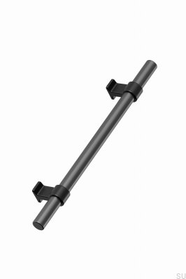 Bond 320 Metall avlångt möbelhandtag Mattsvart/Gun-Metal