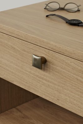 Flow 16 Möbelknopp Metall Borstat guld