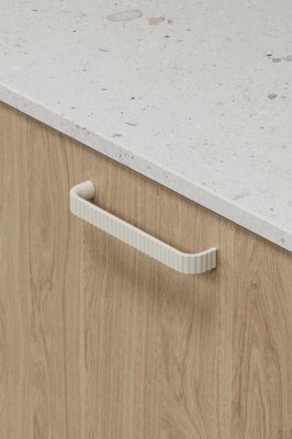 Spets 160 avlångt möbelhandtag, Metall Gul Matt