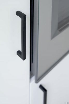 Square 10 W/Texture OceanIX 128 Plast Svart Möbelhandtag