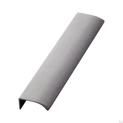 Edge Straight 200 Aluminium Antracit Borstad Möbelhandtag
