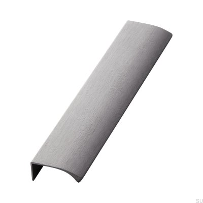 Edge Straight 200 Aluminium Antracit Borstad Möbelhandtag