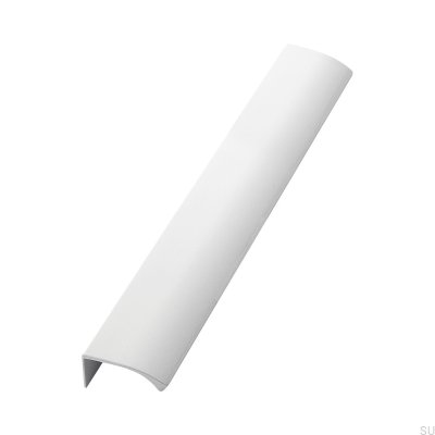 Edge Straight 350 kant möbelhandtag Aluminium Vit