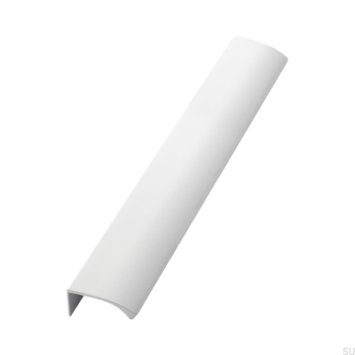 Edge Straight 350 kant möbelhandtag Aluminium Vit