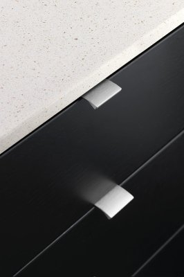 Edge Straight 40 Aluminium Silver Möbelhandtag