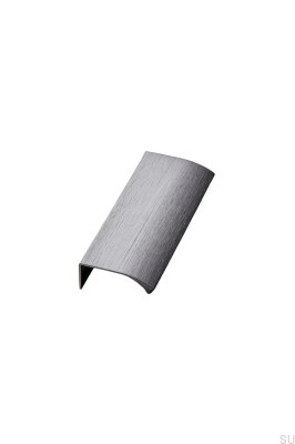 Edge Straight 100 Aluminium Antracit Borstad Möbelhandtag