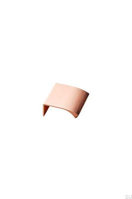Edge Straight 40 Aluminium Koppar Borstad Möbelhandtag