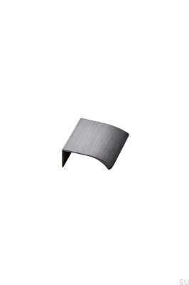 Edge Straight 40 Aluminium Borstad Antracit Möbelhandtag
