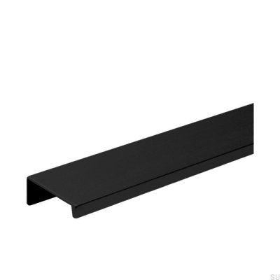 Slim 4025 2x96 metall möbelhandtag med svart kant
