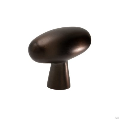T-bar Oliver Furniture-knopp Mässing Brun Borstad