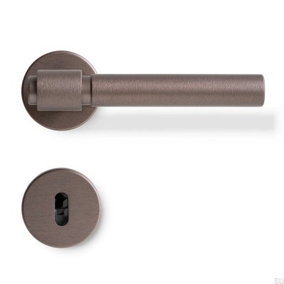 Helix Plain 200 dörrhandtag, metall, mörkbrun