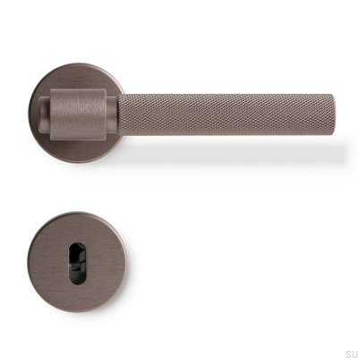  Helix 200 metalldörrhandtag, mörkbrun