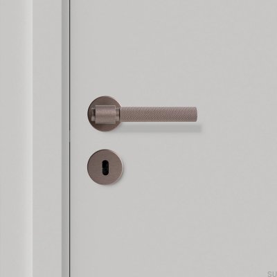 Helix 200 dörrhandtag, metall, mörkbrun, skandinavisk standard