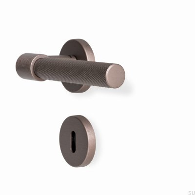 Helix 200 dörrhandtag, metall, mörkbrun, skandinavisk standard