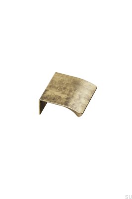Edge Straight 40 Aluminium Antik Guld Möbelhandtag