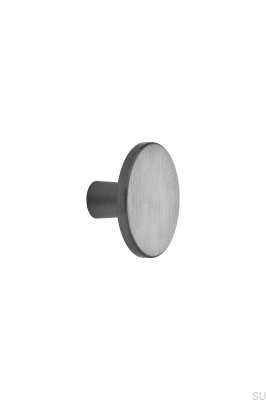 Plato 42 Aluminium Antracit Borstad möbelknopp