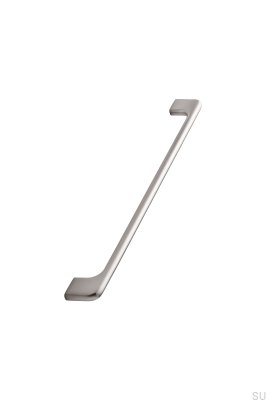 Avlångt möbelhandtag 256+288 Doppia Aluminium Silver