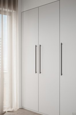 Manor Long 640 avlångt möbelhandtag, Matt Svart