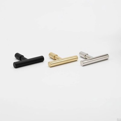 T-Bar Spira möbelknopp, polerad nickel