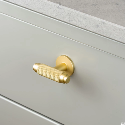 T-Bar Riff Matte Gold möbelknopp