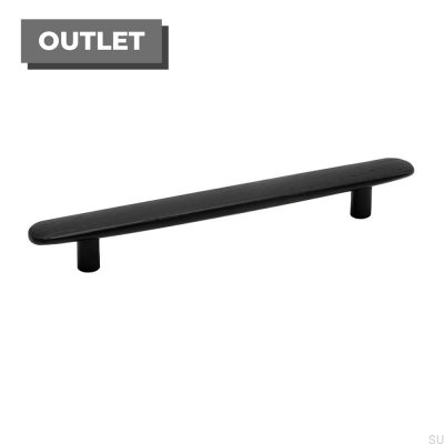 Avlångt möbelhandtag Brutus 160 Wooden Black