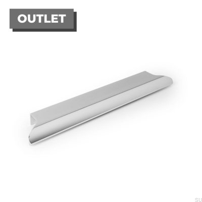 Ritta 128 krom kant möbelhandtag Polerad