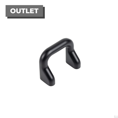 Avlångt möbelhandtag Soft 32 Black Mat