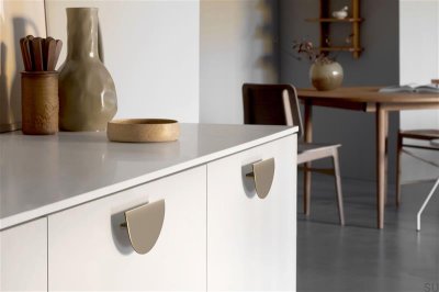 Horizon Large 64 metall Borstad guld långsträckt möbelhandtag