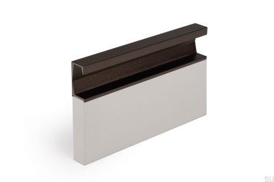 Infällt möbelhandtag Six 147 Aluminium Brun