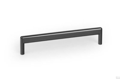 Beam 160 metall svart titan långsträckt möbelhandtag