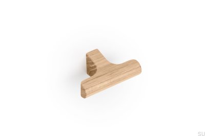 T-Bar Hinoki Wood 60 Möbelknopp Trä Ek Olackerad