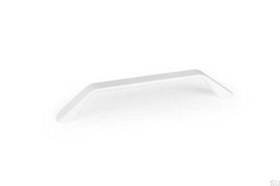 Långt möbelhandtag Dropp 160 Aluminium Matt Vit