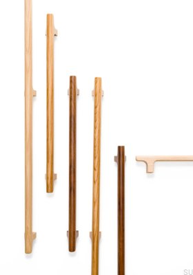 Hinoki Wood Big 416 träek Olackerat långsträckt möbelhandtag