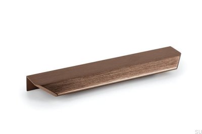 Vann 200 Edge Möbelhandtag Aluminium Brons Borstad