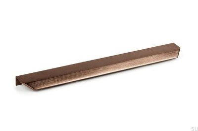 Vann 350 Aluminium Brons Möbelhandtag med borstad kant