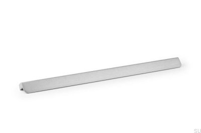 Avlångt möbelhandtag Flapp 1056 Aluminium Silver Borstad