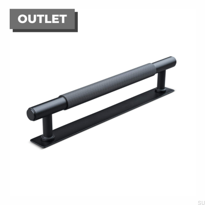 Salo Stripe 160 avlångt möbelhandtag, metall, mattsvart