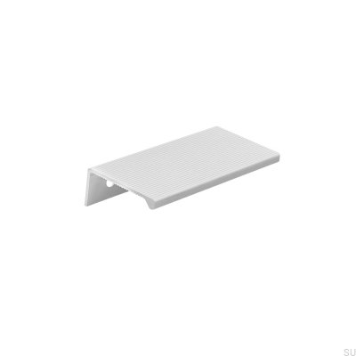 Square Aqua 94 Aluminium White Edge Möbelhandtag