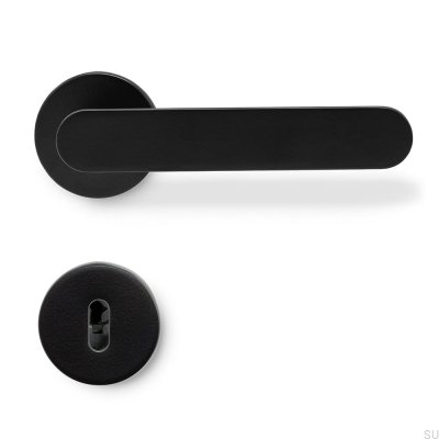 Vibe Plain Dörrhandtag Aluminium Matt Svart