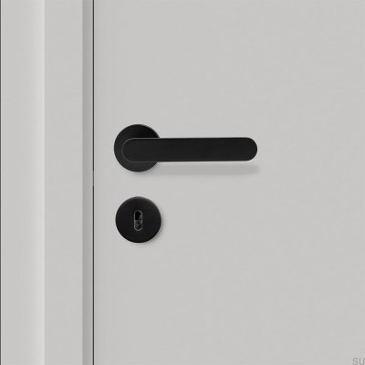Vibe Plain Dörrhandtag Aluminium Matt Svart