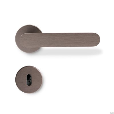 Vibe Plain Dörrhandtag Aluminium Mörkbrun